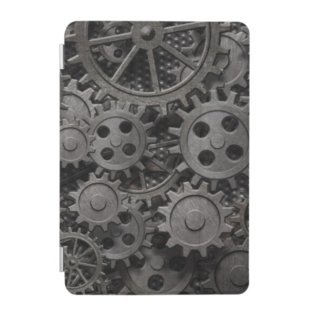 Many old rusty metal gears or machine parts iPad mini cover (Front)