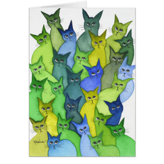 Many Oregon Whimsical Cats Cards