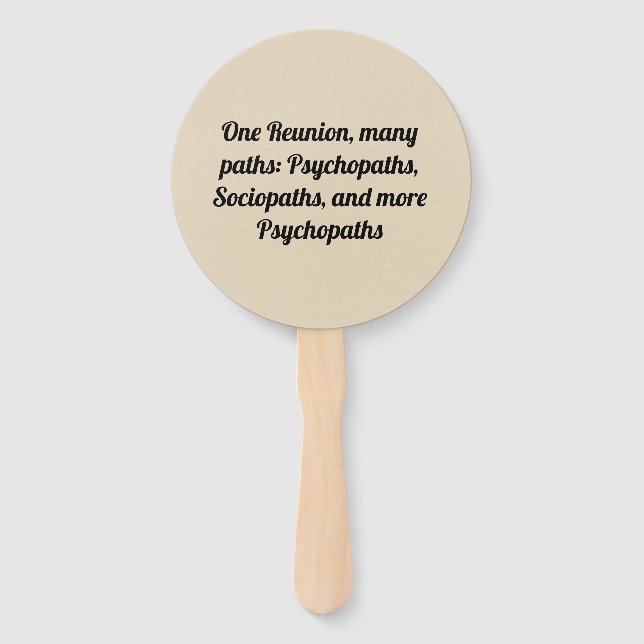 Many Paths Custom Family Reunion Hand Fan (Front)