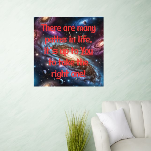 Many paths in life wall decal  (Living Room)
