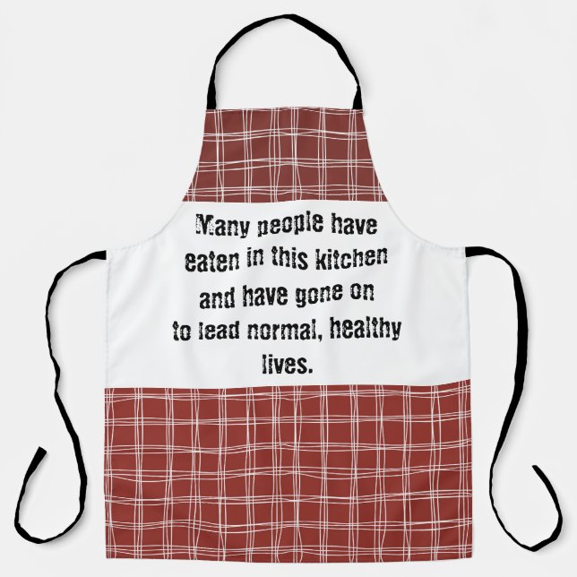 Many people have eaten in this kitchen & have gone apron (Front)