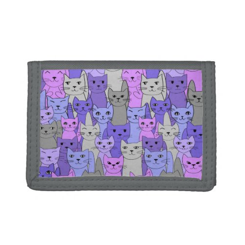 Many Purple Cats Design Wallet