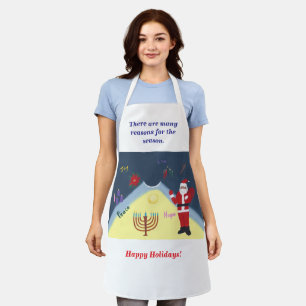 Many reasons for the season, holiday aprons