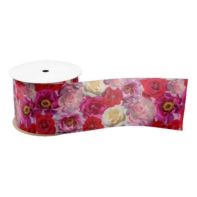 many roses ribbon (Spool)