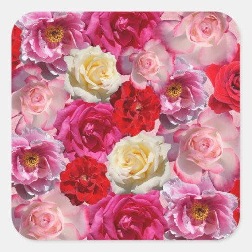 many roses stickers
