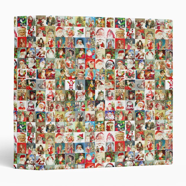 Many Santas Christmas Cookies Recipe Binder (Front/Spine)