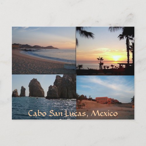 Many scenes from Cabo postcard