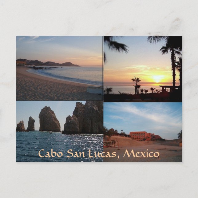 Many scenes from Cabo postcard (Front)