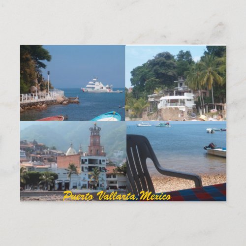 Many scenes from Puerto Vallarta postcard
