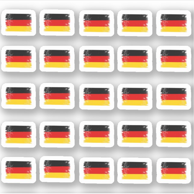 Many small Germany flags Sticker (Front)