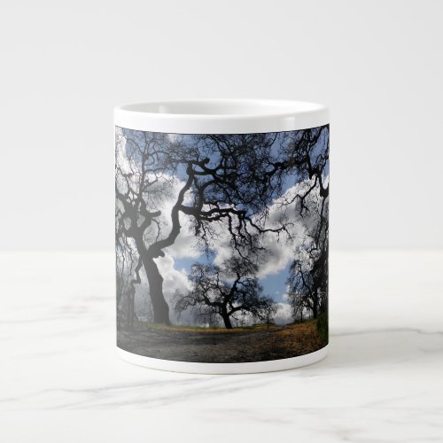 Many Spooky Trees Scenic Haunting Vista Large Coffee Mug