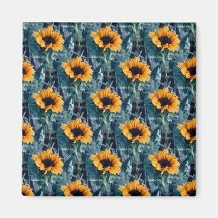 Many Sunny Sunflowers..... Magnet