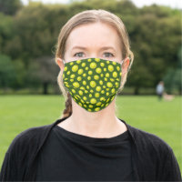 Many Tennis Balls Design Face Mask