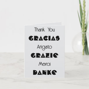 Many Thanks Thank You Card