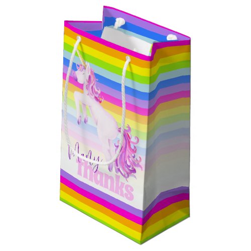Many thanks unicorn rainbow gift favor bags