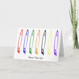 Many Thin Q's - Thank You Card