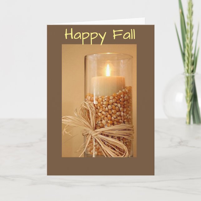 MANY VERY SPECIAL WISHES FOR A **HAPPY FALL** HOLIDAY CARD (Front)