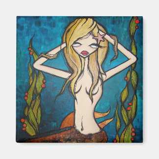 "Many Waters" Square Magnet