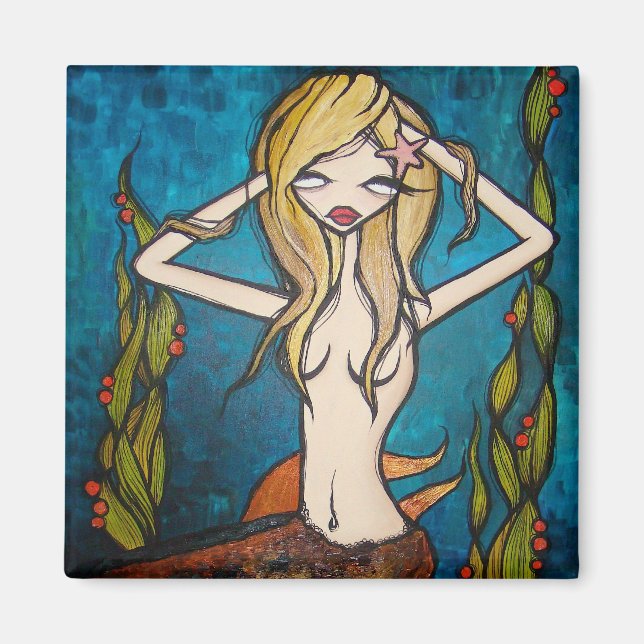 "Many Waters" Square Magnet (Front)