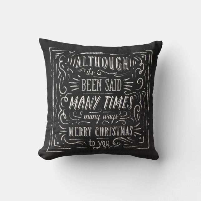 Many Ways | Holiday Throw Pillow (Front)