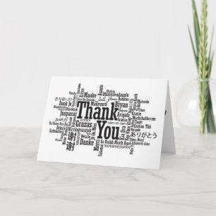MANY WAYS/MANY REASONS TO SAY "THANK YOU" LETTERPRESS THANK YOU CARD