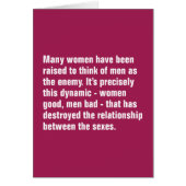 Many Women Have Been Raised To Think of Men … (Front)