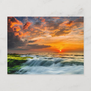 Manyar Beach At Sunrise Postcard