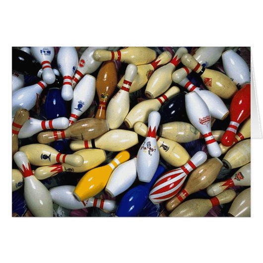 ManyBowling Pins Cards (Front Horizontal)