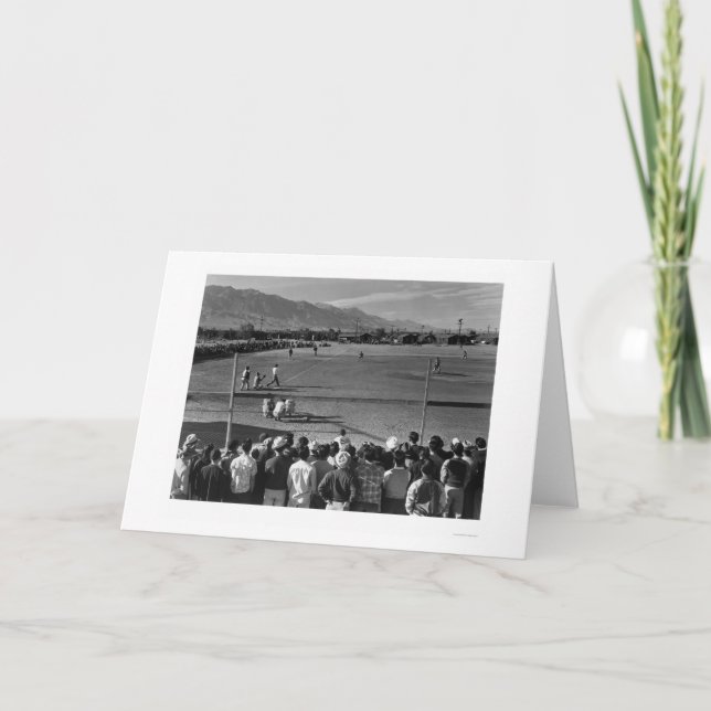 Manzanar Ansel Adams Baseball 1943 Card (Front)