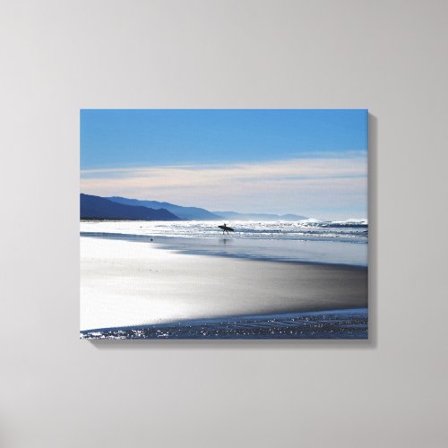 Manzanita Beach _ Surfing in Oregon Canvas Print