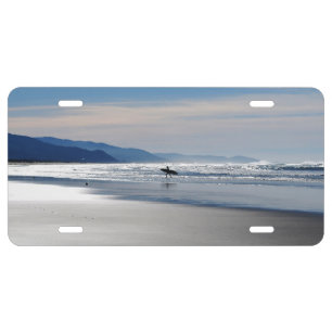 Manzanita Beach - Surfing in Oregon License Plate