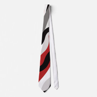 MAO Custom Red, Black, White and Gray Tie