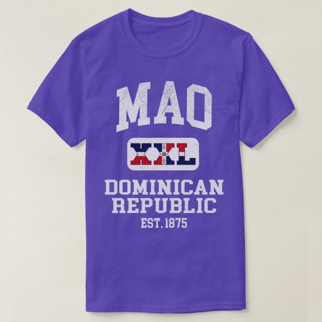 Mao Dominican Republic XXL Athletic design 1 T-Shirt (Design Front)