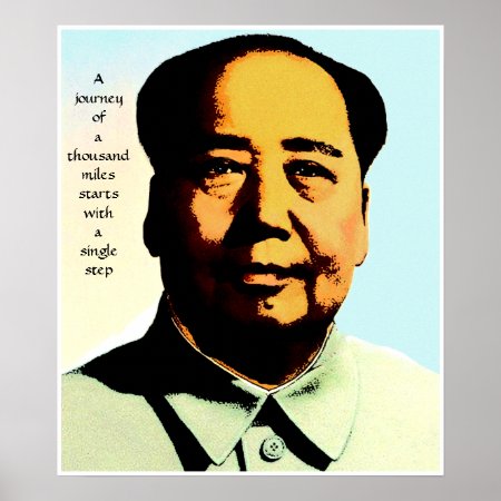 Mao Zedong Journey Quote Poster Print