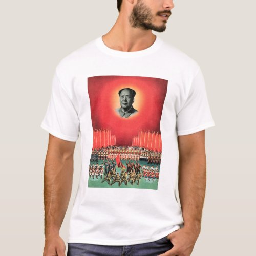 Mao Zedong The East is Red 1965 China Propaganda T_Shirt