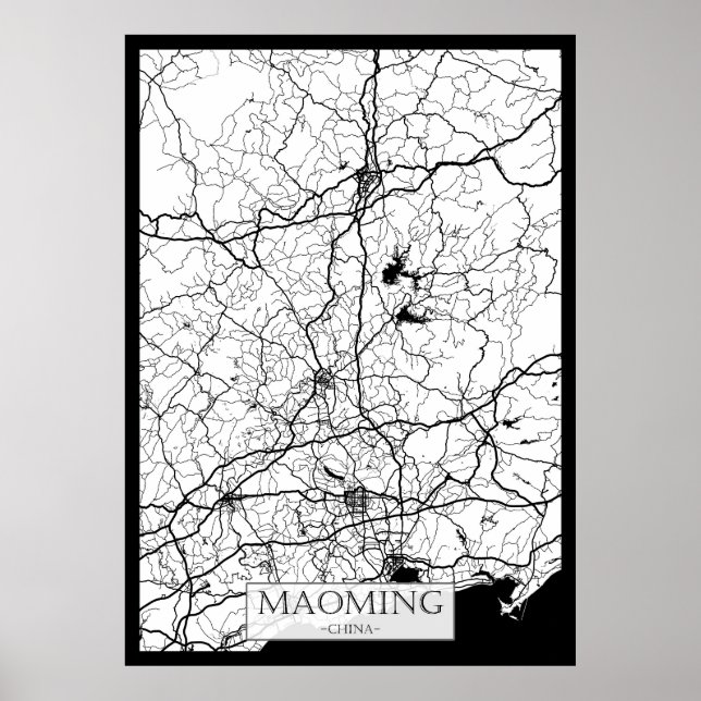 Maoming China City Map Poster (Front)