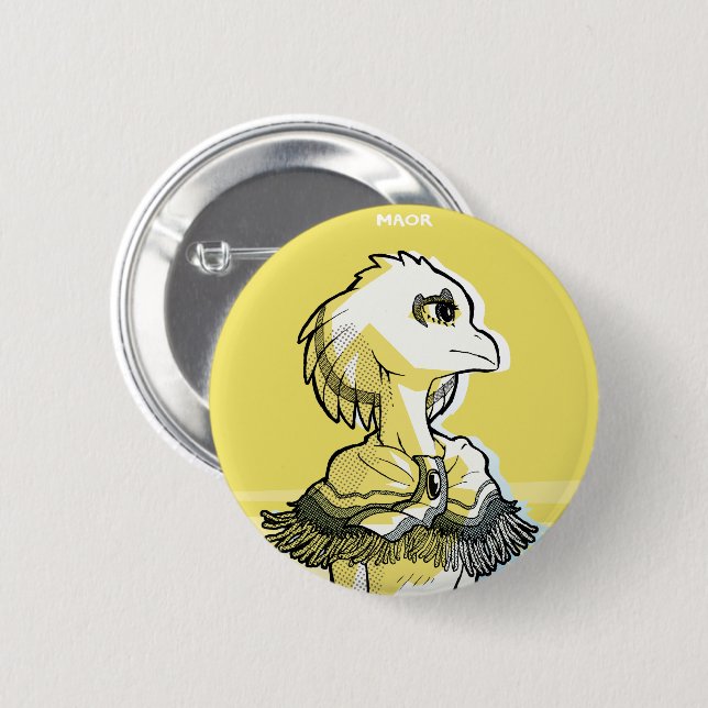 MAOR 2¼" Button -'Bold' Series: Sanariya (Front & Back)