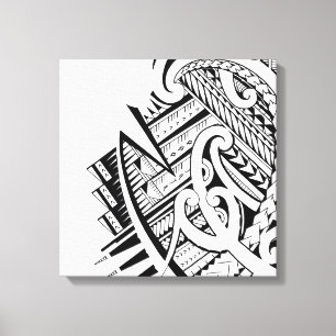 Maori and Samoan inspired art Canvas Print