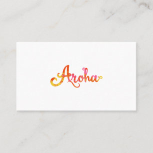 Maori Aroha Love In Maori Language - Gift Idea Business Card