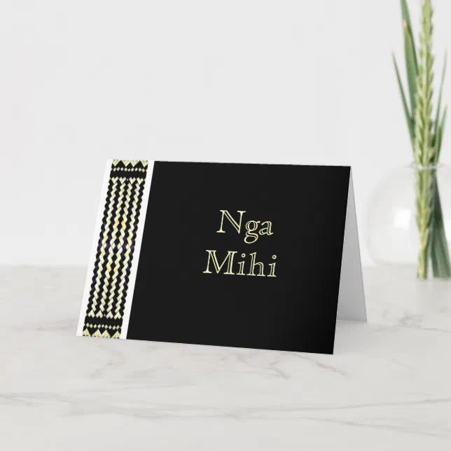 MAORI CARD Nga mihi Greeting Cards | Zazzle