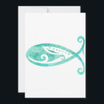 Maori Christian Fish Ocean Gift Idea Save The Date<br><div class="desc">This unique design is Inspired by ancient native people with water and waves ,  shows life of prosperity,  travel and strength. Great gift idea for traveler and fish lover.</div>