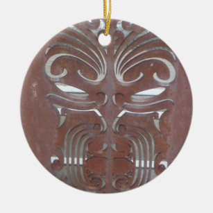 maori designs 4 ceramic ornament
