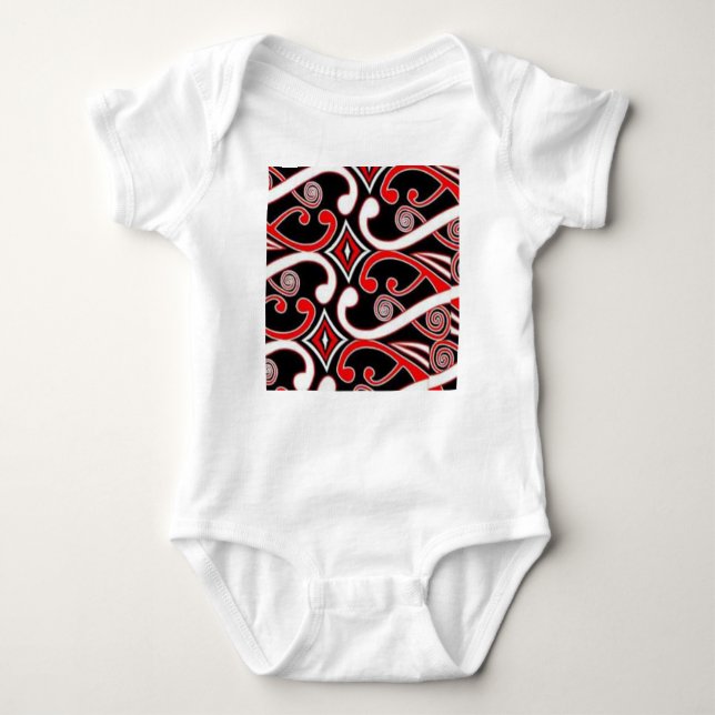 maori designs baby bodysuit (Front)