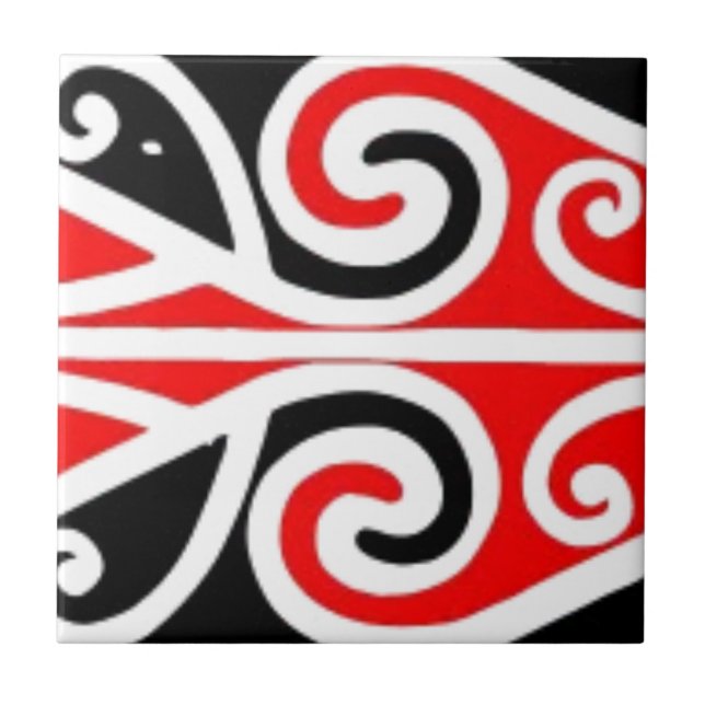 maori designs tribal art for you tile (Front)