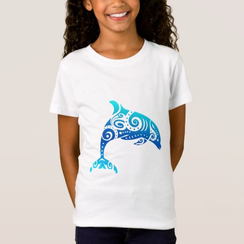 Maori Dolphin Polynesian Tribal Tattoo Gift Idea T_Shirt