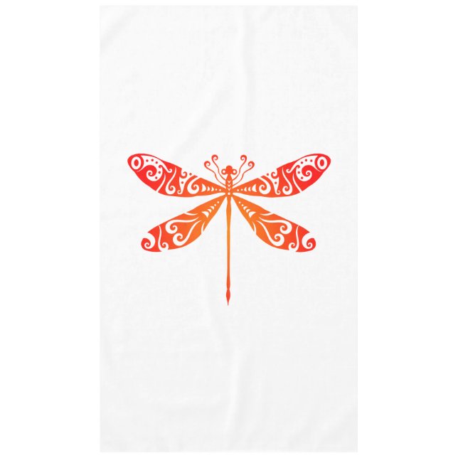 Maori Dragonfly Polynesian Tribal Tattoo Gift Idea Tablecloth (Front)
