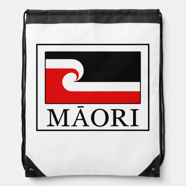 Maori Drawstring Bag (Front)