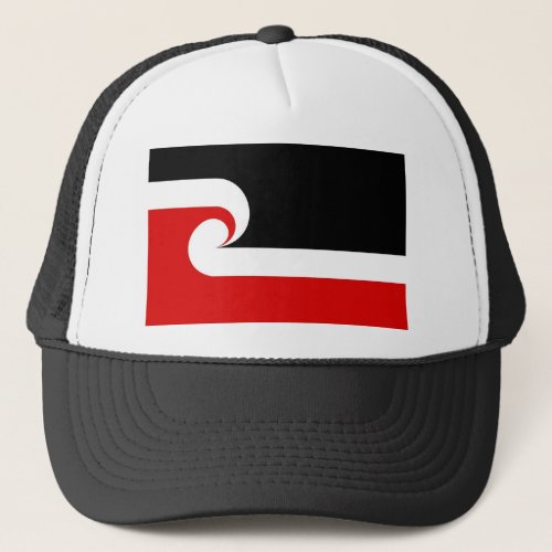 maori ethnic flag new zealand country trucker hat
