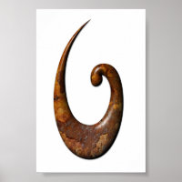 Maori Fish Hook - Rust
