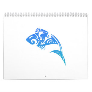Maori Fish Tribal Tattoo - Gift Idea Calendar